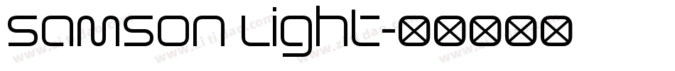 Samson Light字体转换